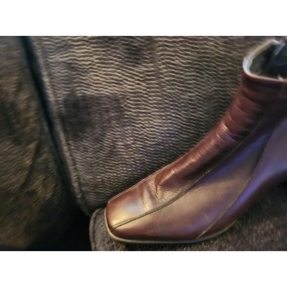 Sioux Ladies German Brown Soft Leather Ankle Boots  Sz 10 US / UK 7.5